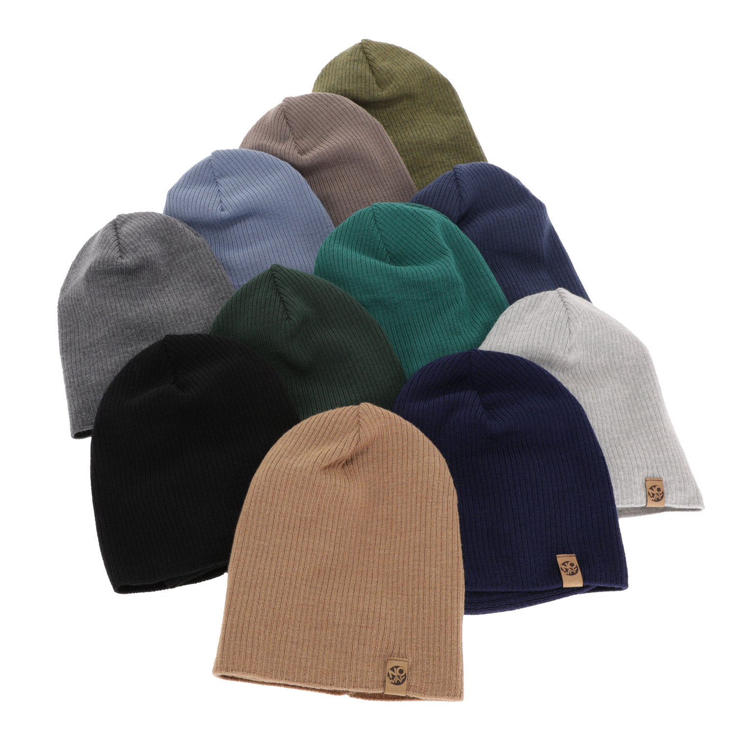 Pojke höst/vår set: mössa och halsduk, szmaragdowy, 100% Merino Ull, Richi