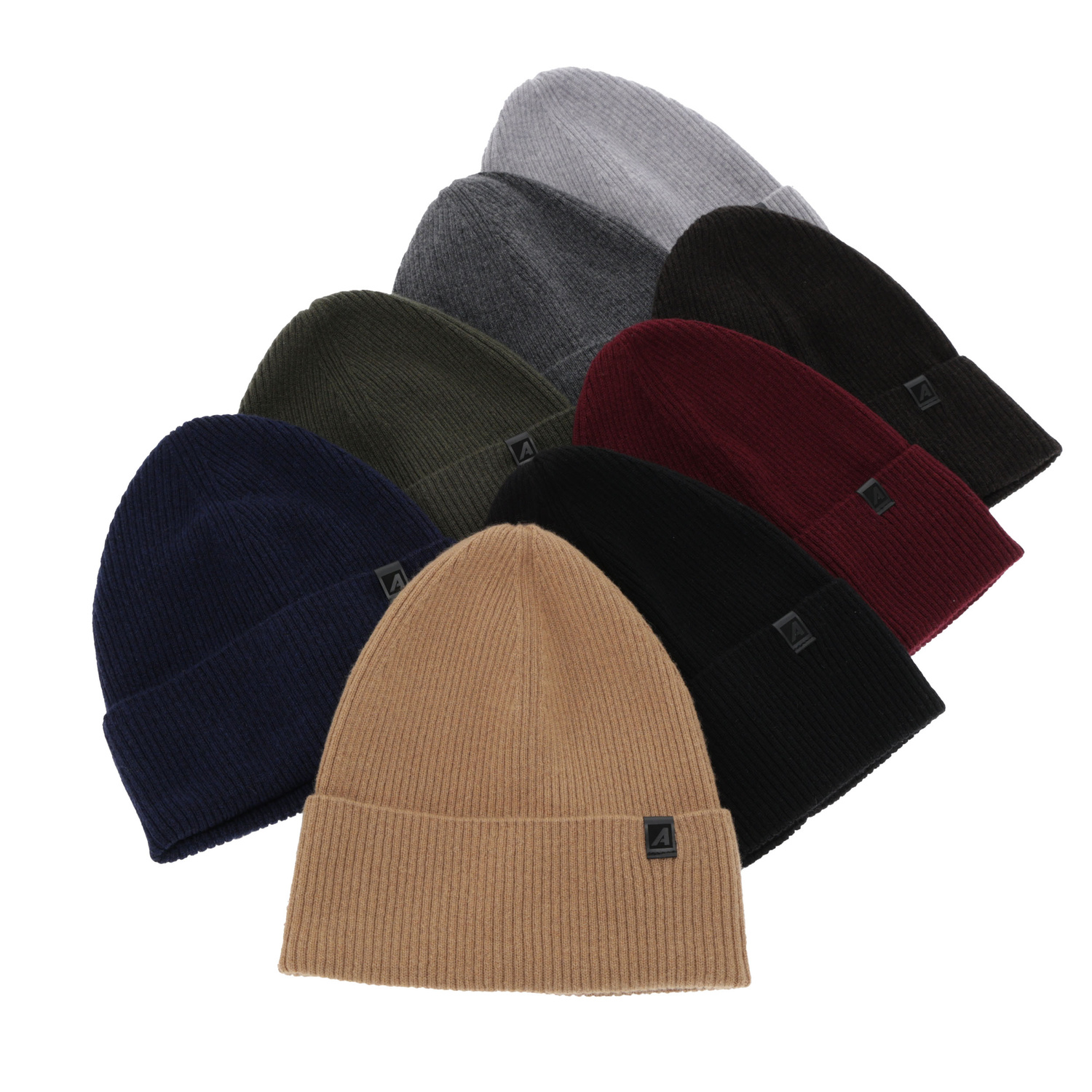 Herr höst/vinter mössa, khaki, med merinull, Azuryt