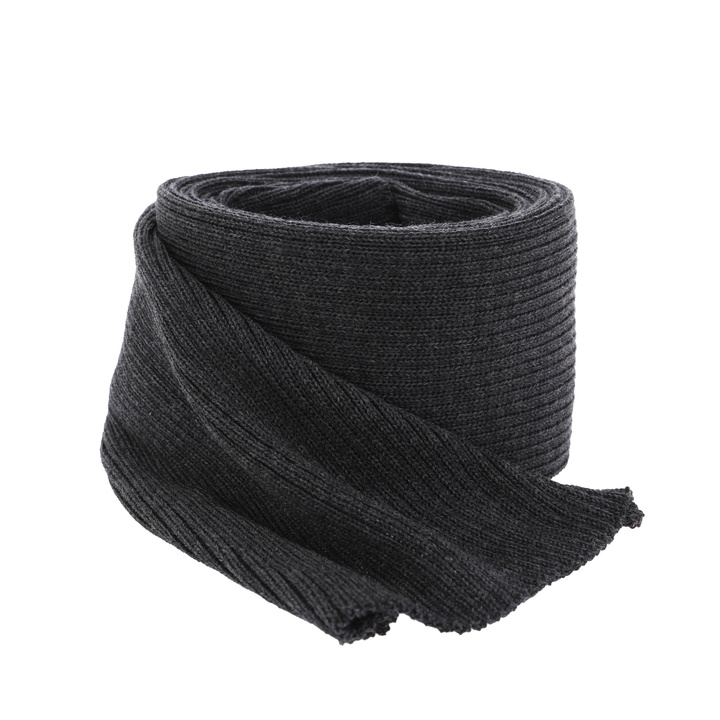 Herr vinter halsduk, grå, 100% Merino Ull, Brayan
