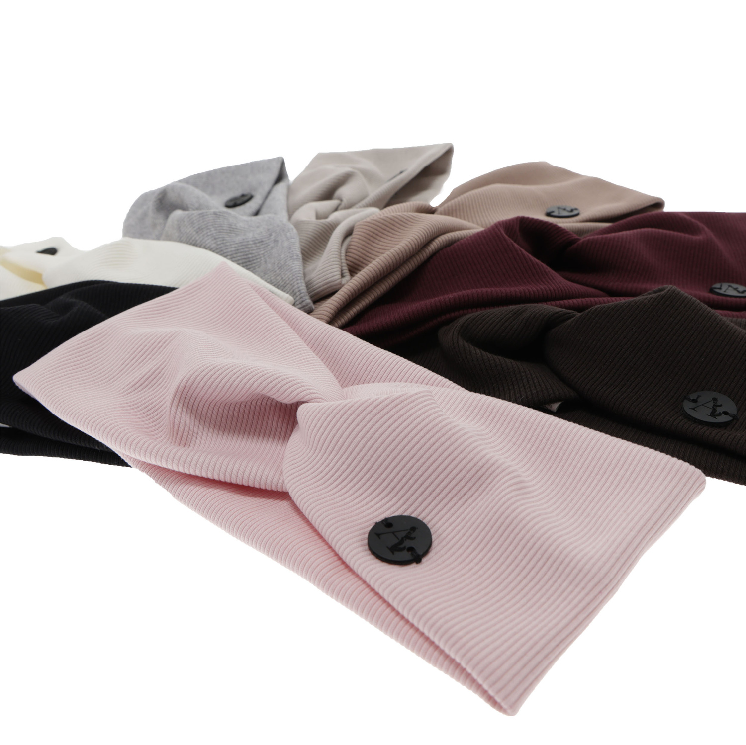 Dam höst/vår pannband, rosa, bomull, Auri