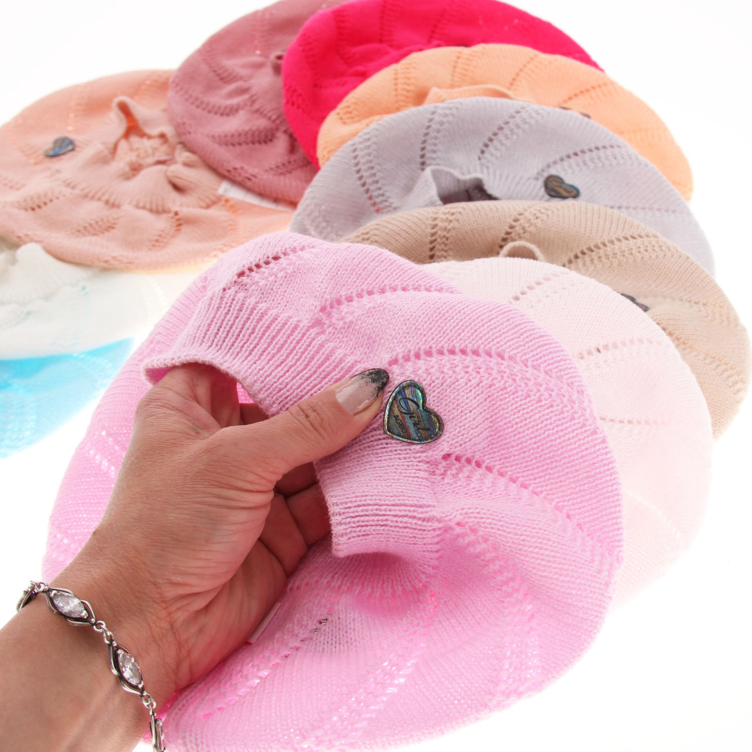 Flicka höst/vår mössa, beige, Hilda