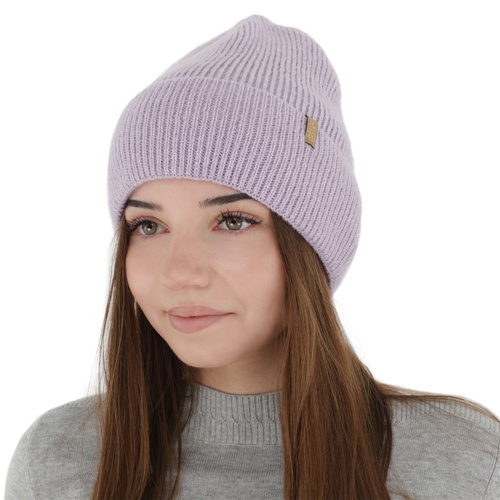 Dam vintermössa, lila, med merinull, Tahoe
