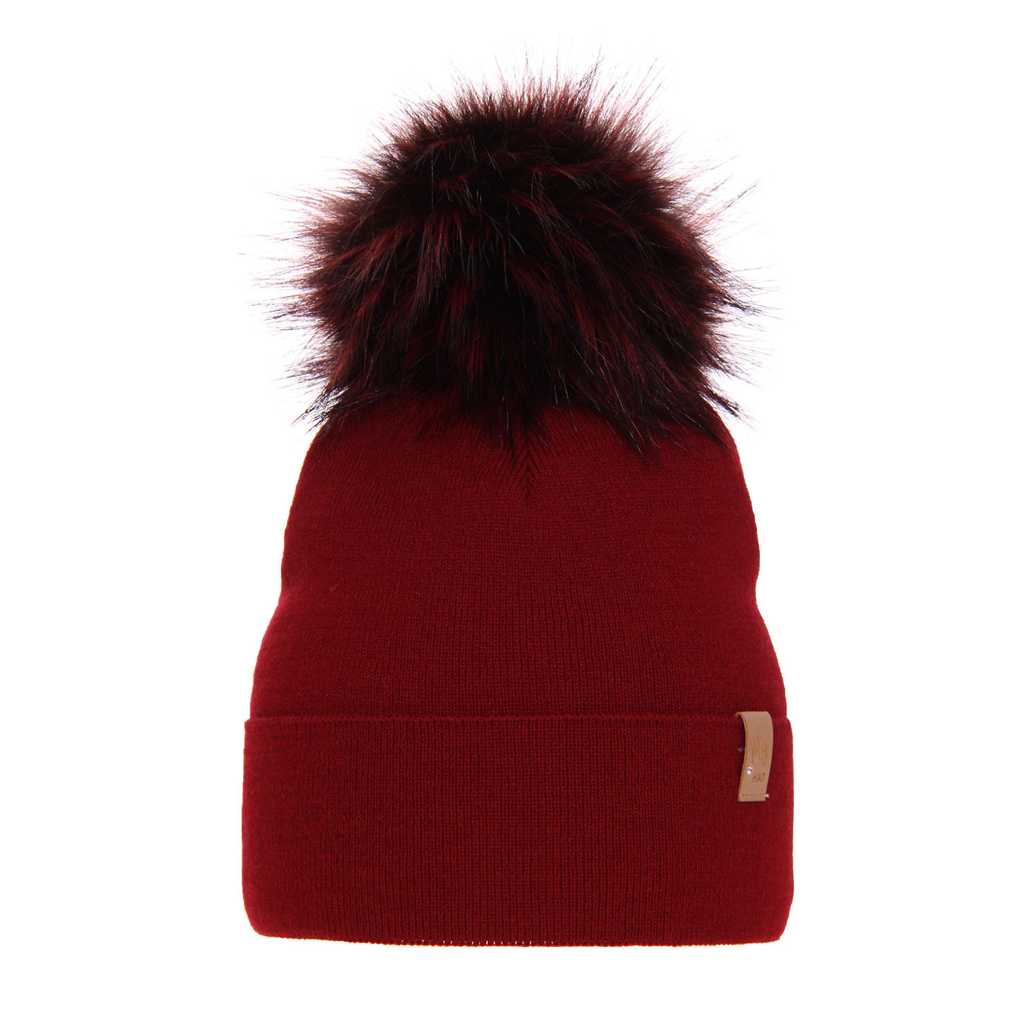 Dam vintermössa, bordå, med pompom, Kalia