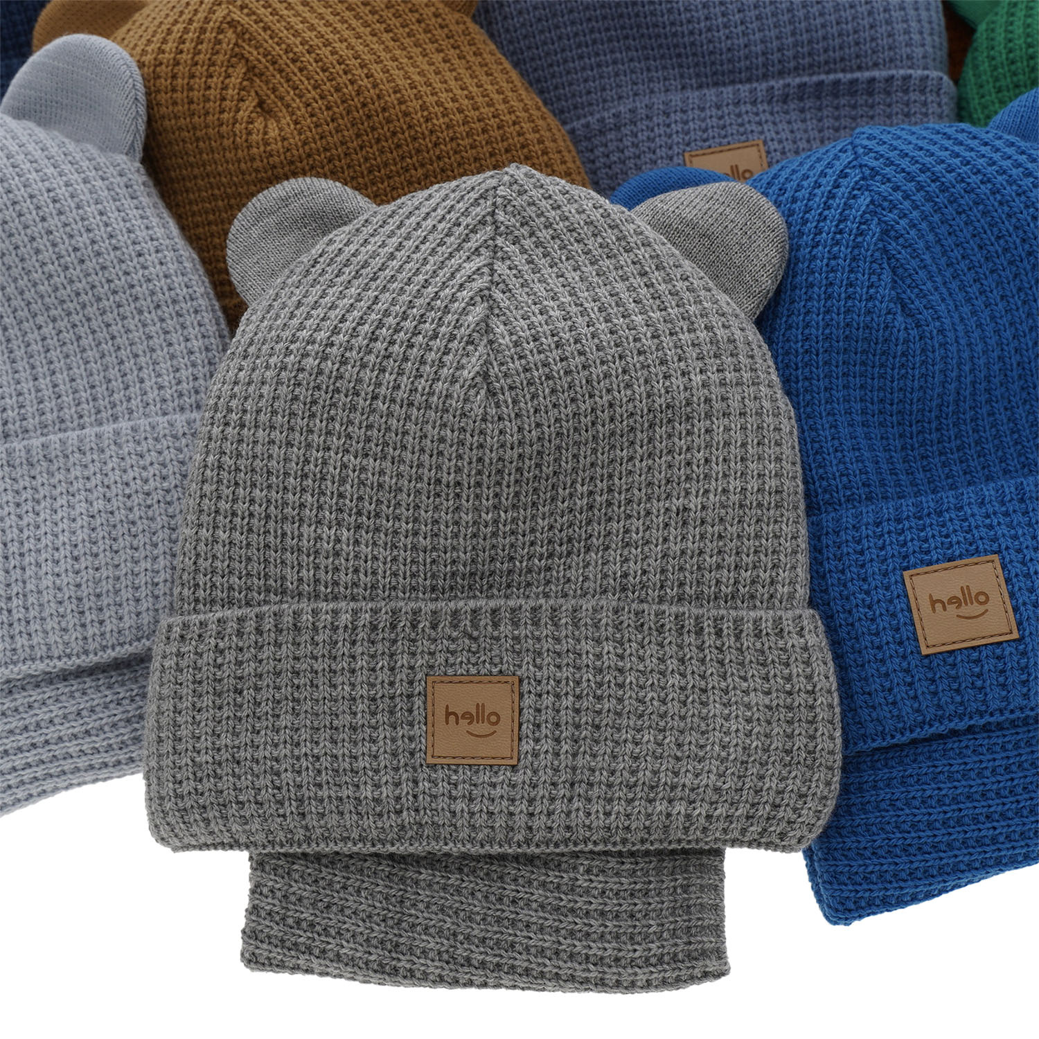 Pojke vinter set: mössa och tubhalsduk, mörkgrå, Michael