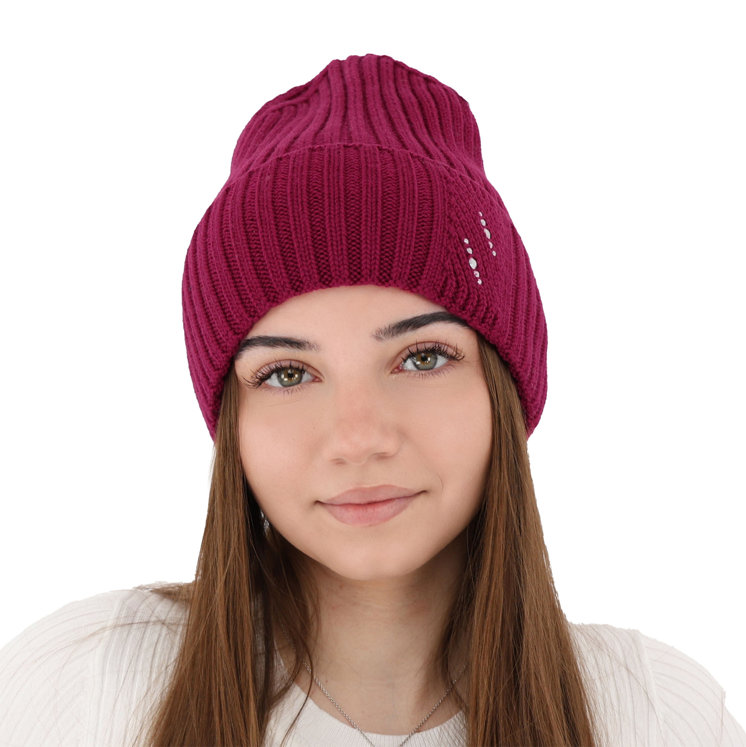 Dam vintermössa, grå, 100% Merino Ull, Ariga
