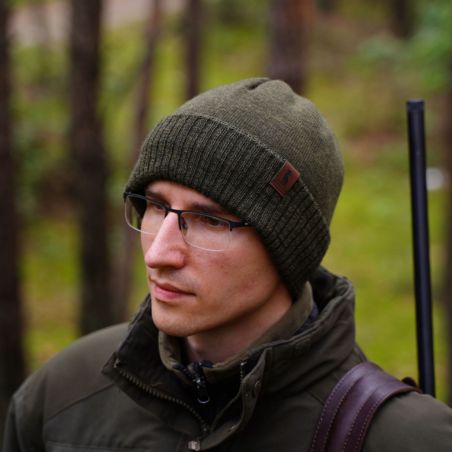 Herr vintermössa, ljusbrun, med merinull, Hogan