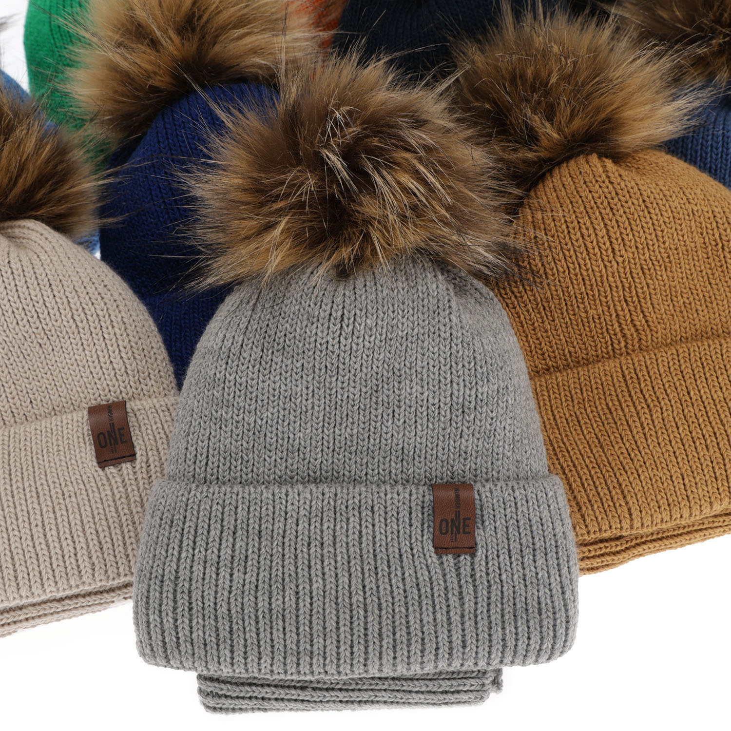 Pojke vinter set: mössa och tubhalsduk, blå, med pompom, Modus