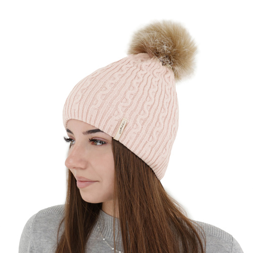 Dam vintermössa, beige, Xena