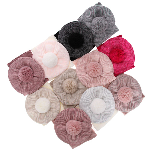 Flicka vinter set: mössa och halsduk, rosa, med pompom, Lira