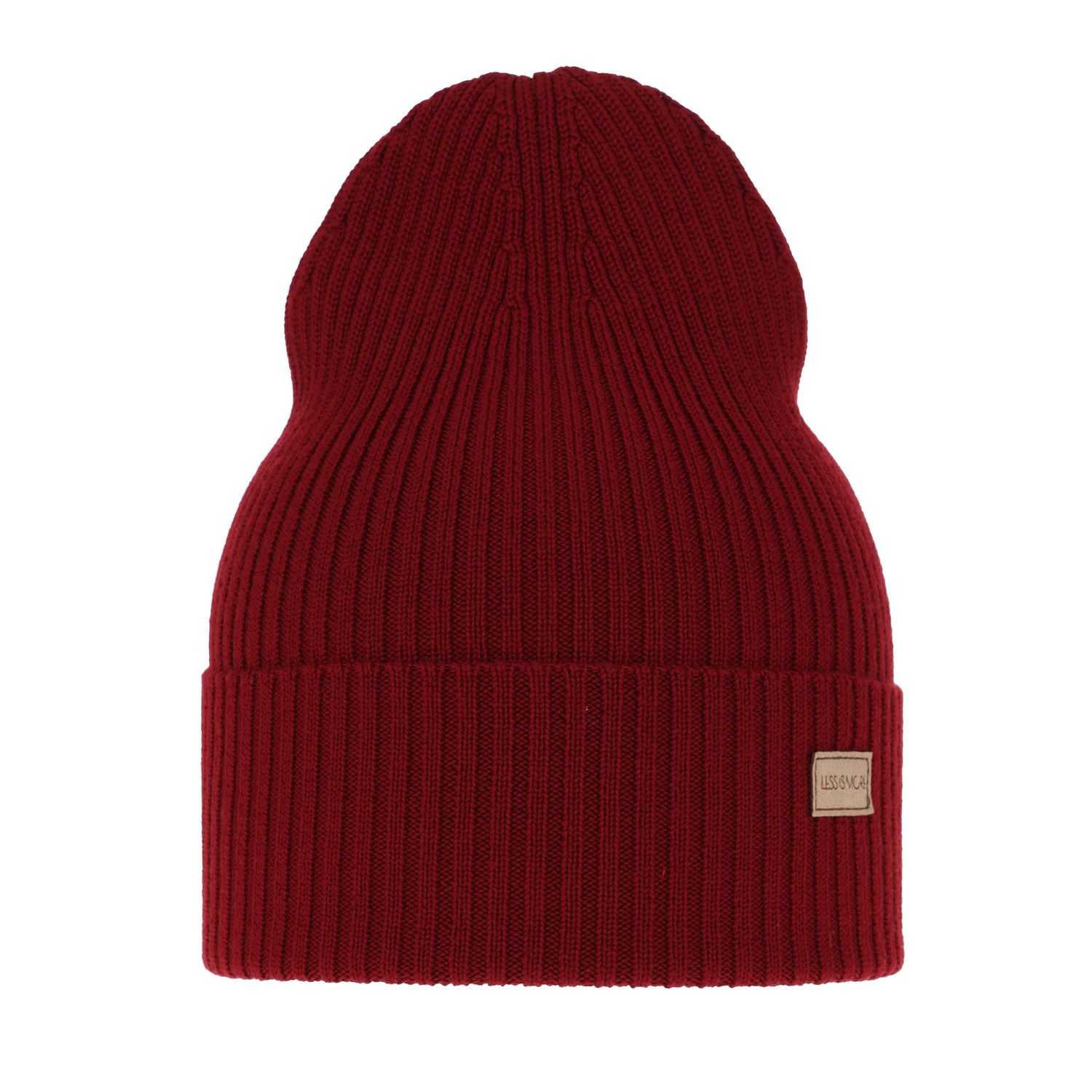 Dam vinter, vår mössa, bordó, 100% Merino Ull, Sophie