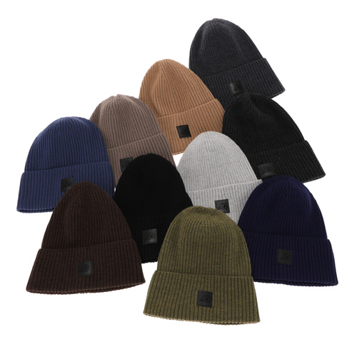 Herr vintermössa, mörkgrå, 100% Merino Ull, Matias