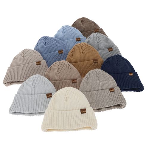 Pojke vintermössa, med knytband, med merinull, beige, Puser