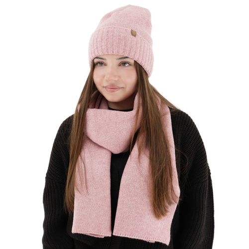 Dam vinter set: mössa och halsduk, röd, Shasta