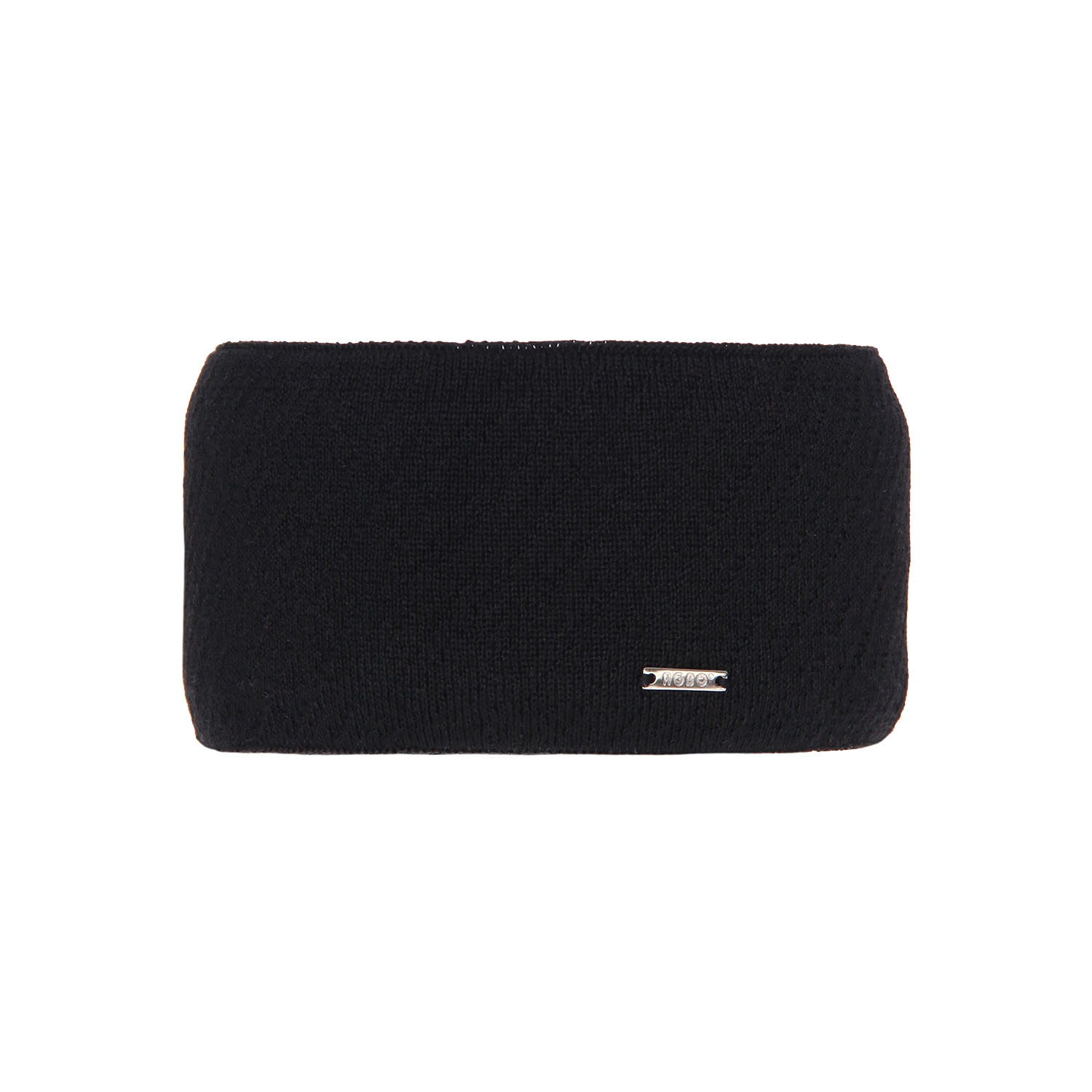 Dam vinter pannband, svart, med merinull, Katrina