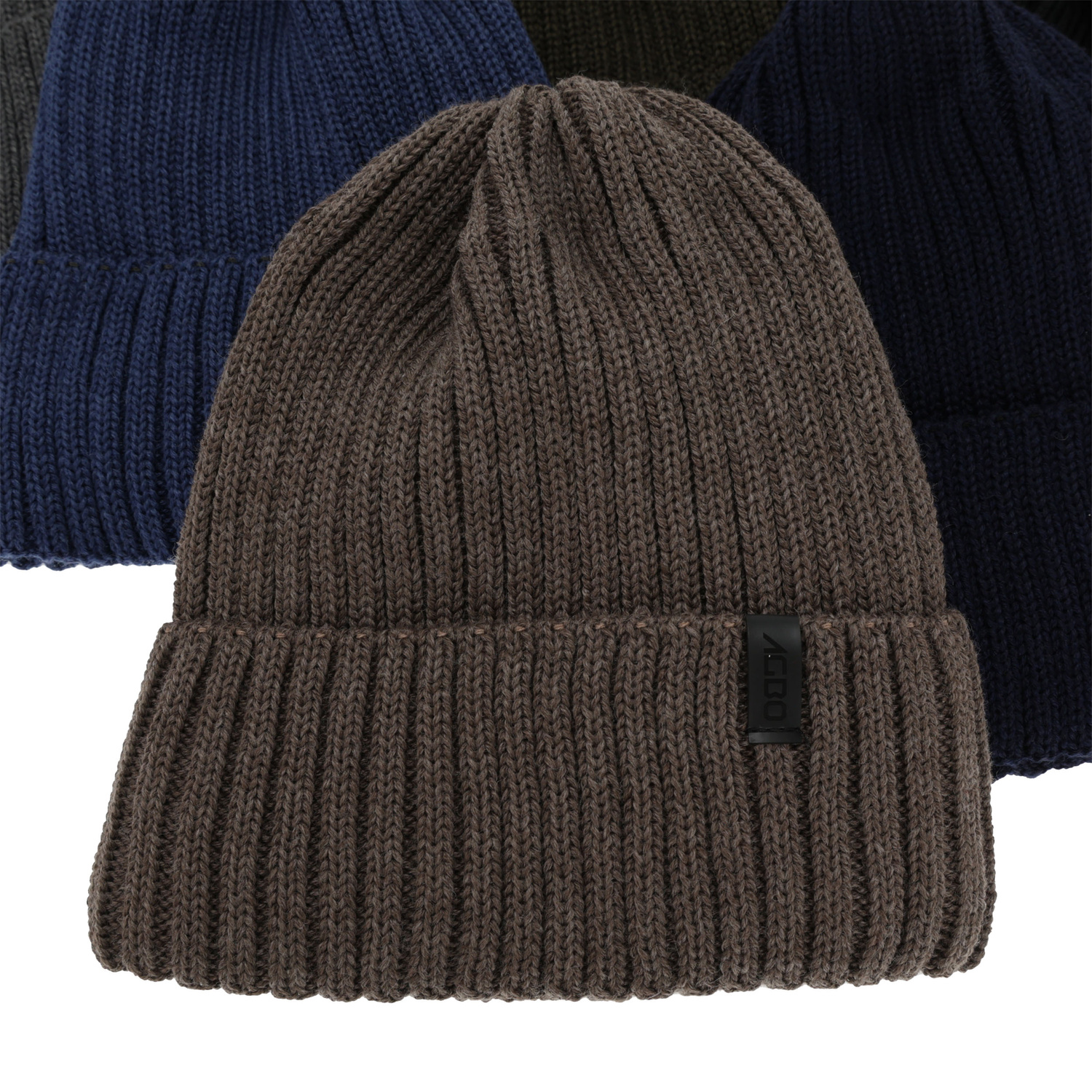 Herr vintermössa, grå, med merinull, Tyrol