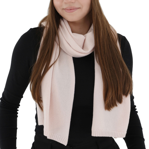Dam vinter halsduk, ljusrosa, med merinull och kasmir, Irenia