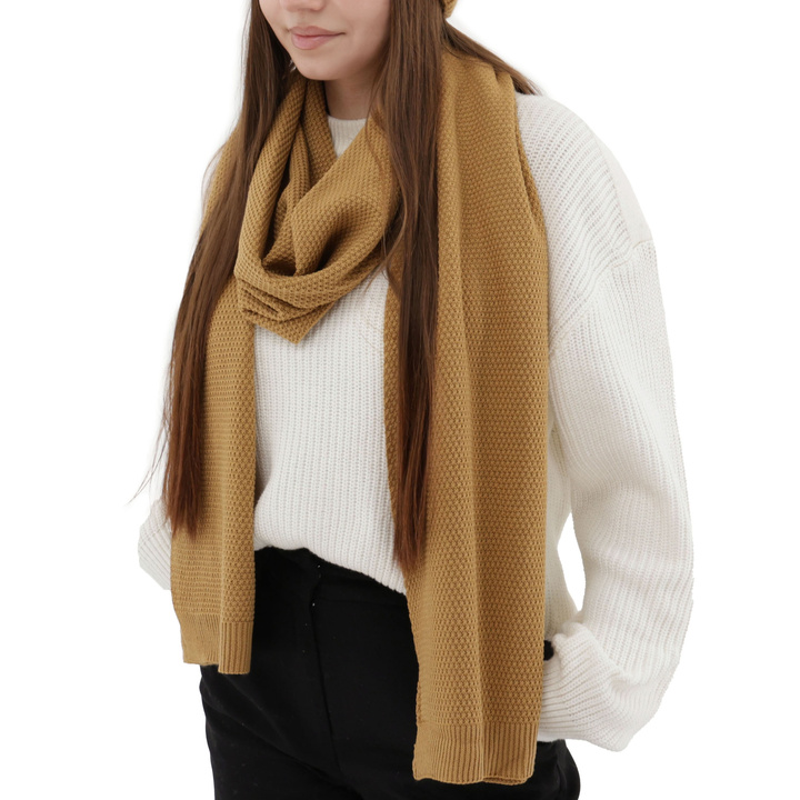 Dam vinter halsduk, camel, Agora