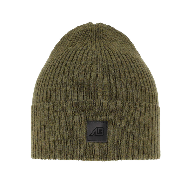 Herr vintermössa, grön, 100% Merino Ull, Matias