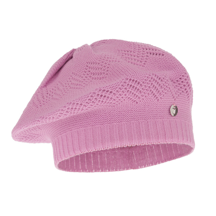 Flicka höst/vår hatt, lila, ajour, Filadelfia