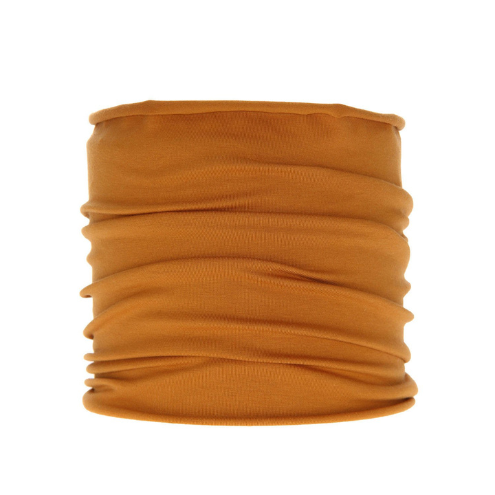 Flicka höst/vår tubhalsduk, gul, i bomull, Braun