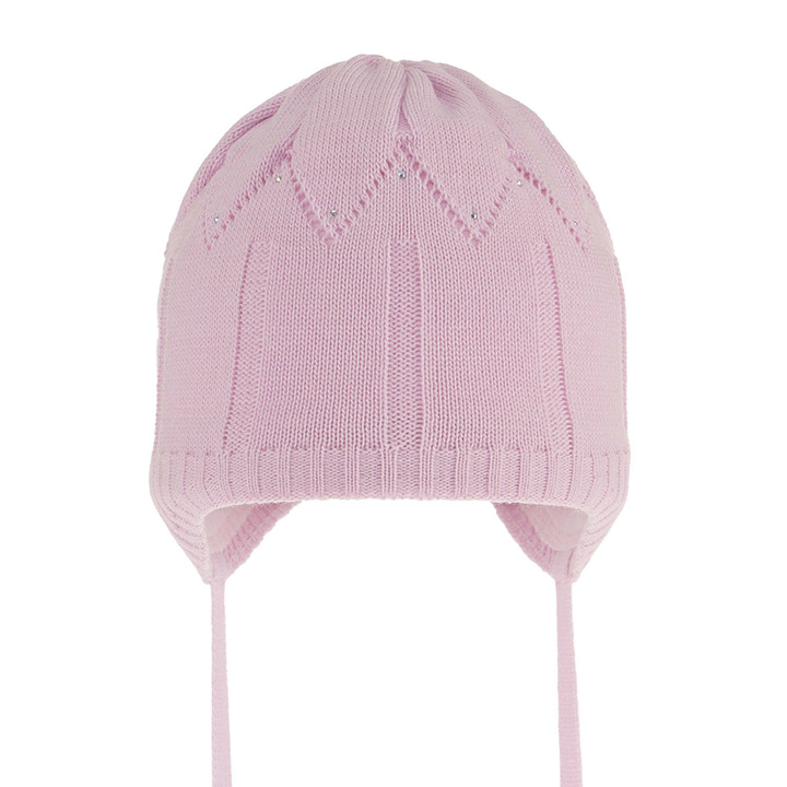 Flicka höst/vår mössa, lila, med knytband, Mercja