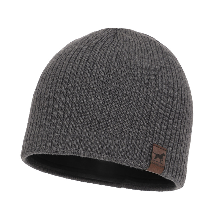 Herr vintermössa, grå, med merinull, Bird