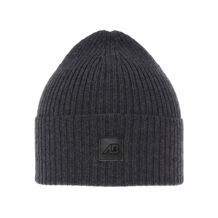 Herr vinter/höst mössa, grå, 100% Merino Ull, Matias