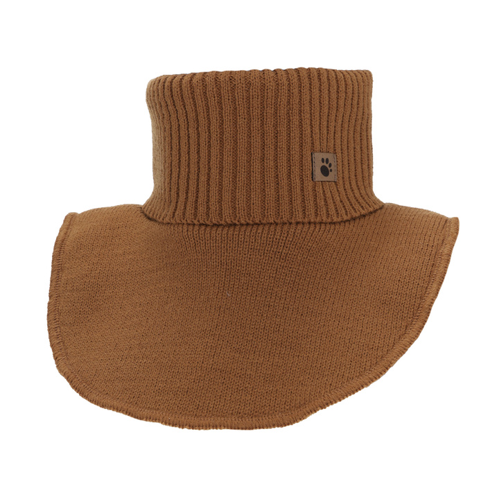 Pojke vinter halsvärmare, brun, fodrad, Lamor