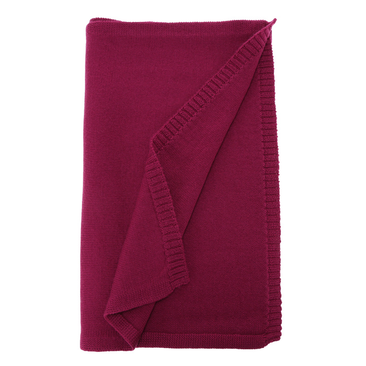 Dam vinter halsduk, amarantfärgad, 100% merino ull, Elonia