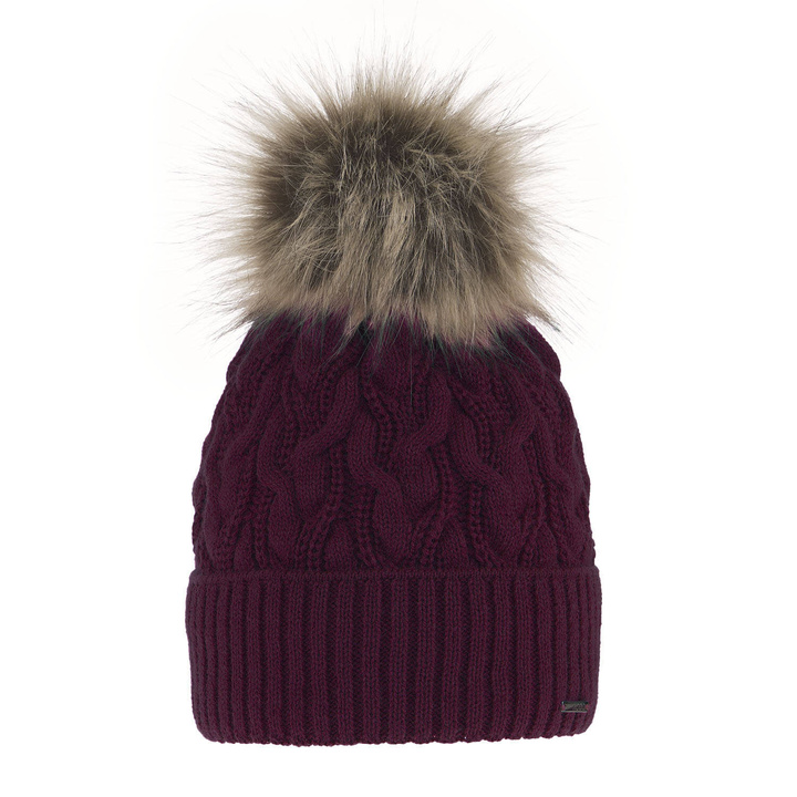 Dam vintermössa, bordå, med pompom, Deva