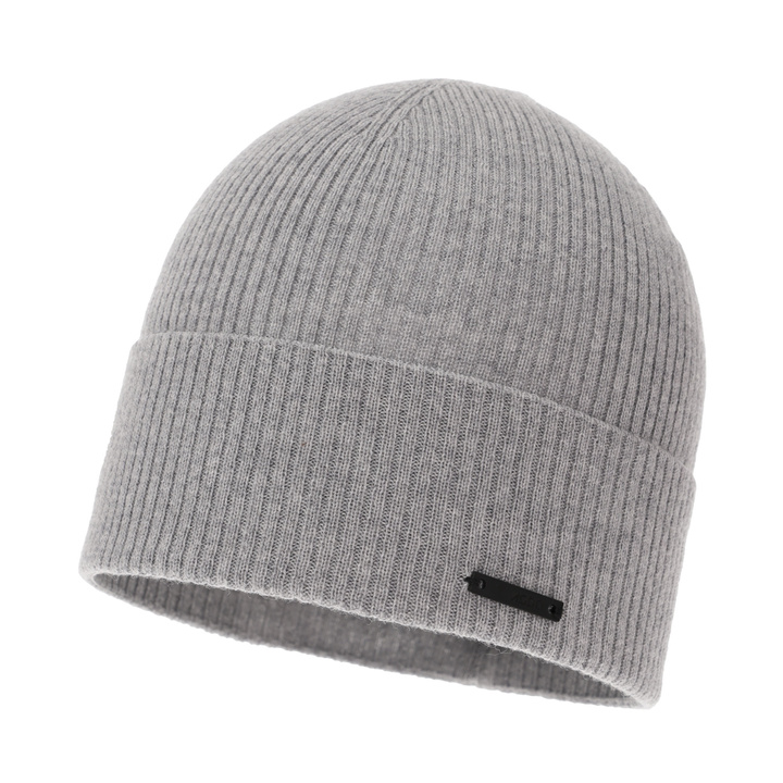 Herr höst/vår mössa, ljusgrå, 100% Merino Ull, Fleur