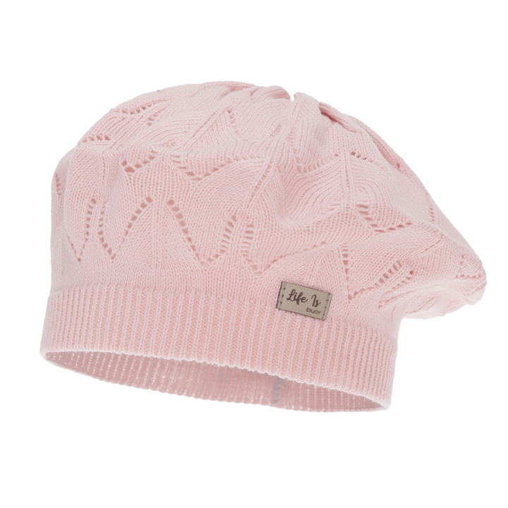 Flicka höst/vår beret, rosa, Liveria