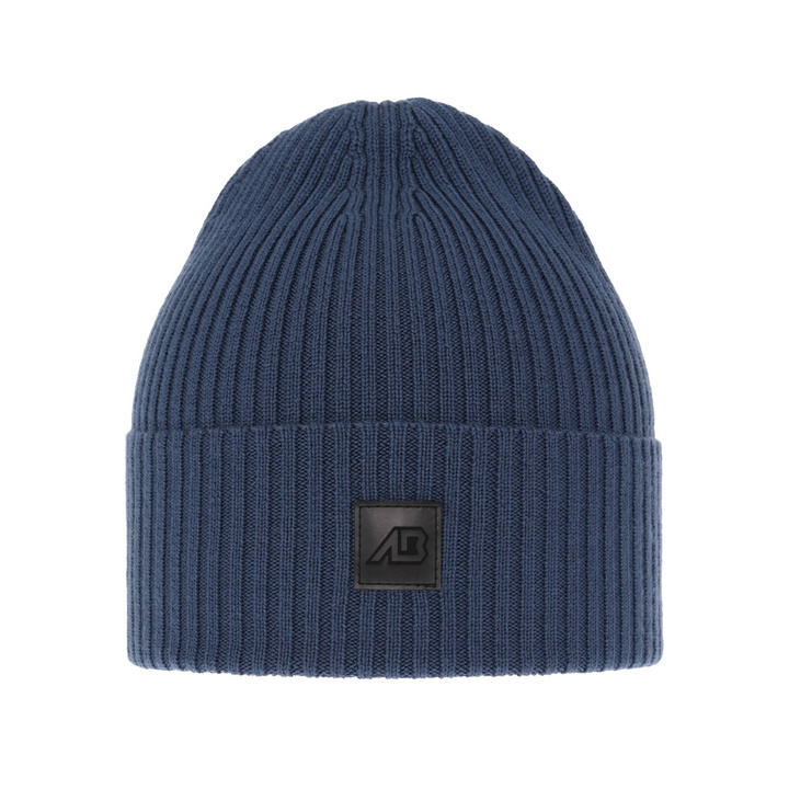 Herr vintermössa, blå, 100% Merino Ull, Matias