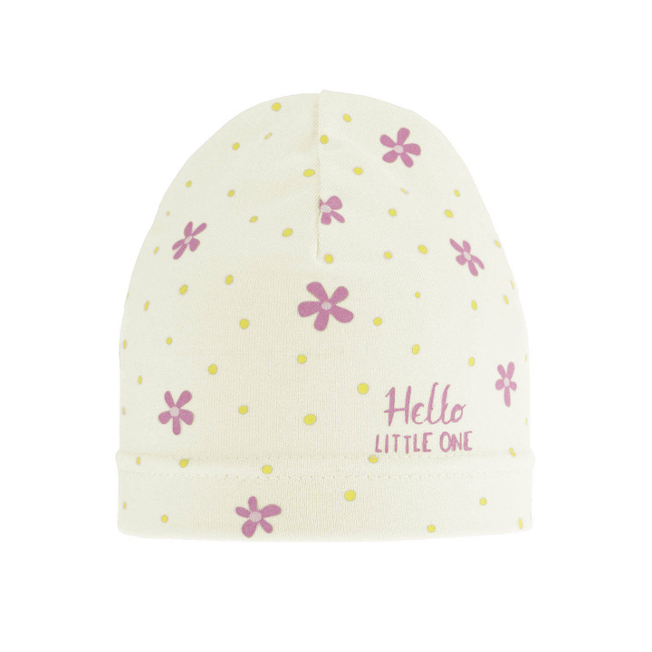 Flicka höst/vår mössa, creme, Nila