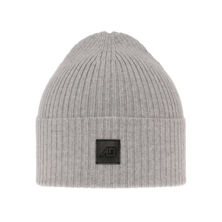 Herr vintermössa, vårmössa, grå, 100% Merino Ull, Matias